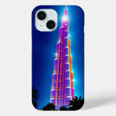 Dubai hoogste toren verlichting grafisch – mobiel Case-Mate iPhone case (Achterkant)