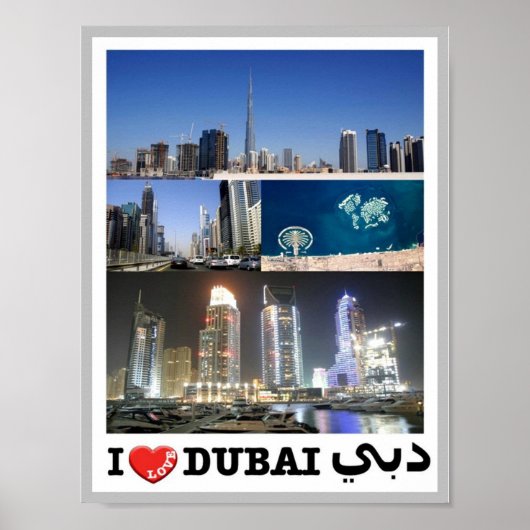 Dubai - Ik hou van - Poster (Voorkant)