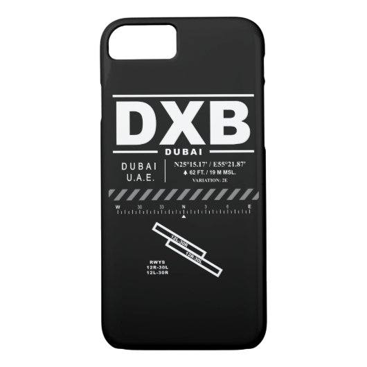 Dubai International Airport DXB iPhone Case (Achterkant)