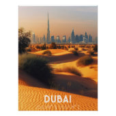 Dubái: Interpretación Fotografía con Coordenadas Perfect Poster (Voorkant)