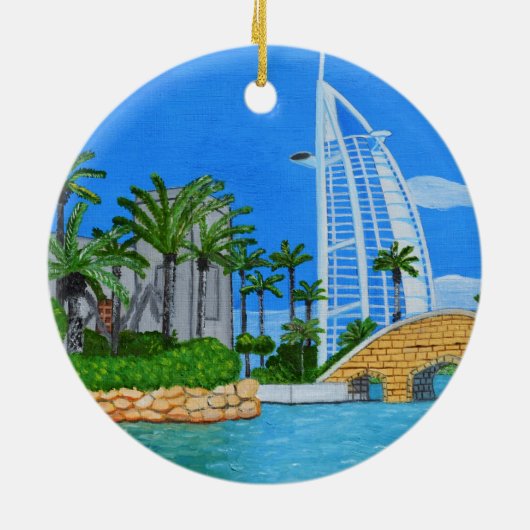 Dubai  keramisch ornament (Achterkant)
