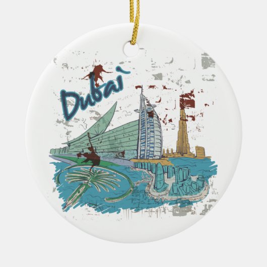 Dubai Keramisch Ornament (Voorkant)