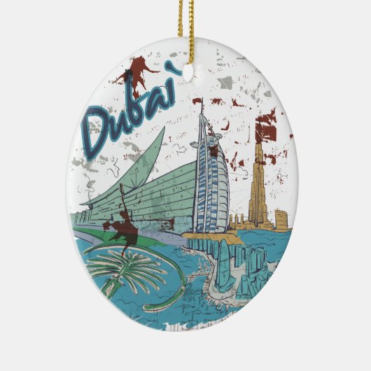 Dubai Keramisch Ornament (Rechts)