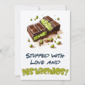 Dubai Kunafa gevuld met liefde en pistachenoten كن Kaart (Voorkant)