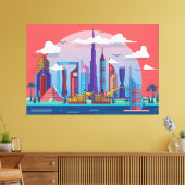Dubai Landmark Canvas Afdruk (Insitu (Woonkamer))
