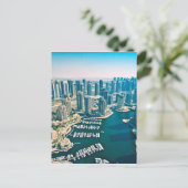 Dubai Marina Briefkaart (Staand voorkant)