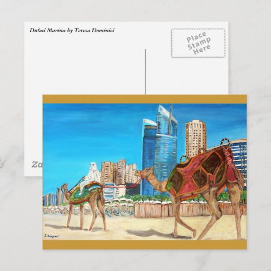 Dubai Marina Briefkaart (Voorkant / Achterkant)