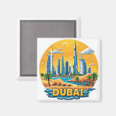 🧲 Dubai Marina Vakantieherinnering Uit VAE ⚓ Magneet (Voorkant / Achterkant)