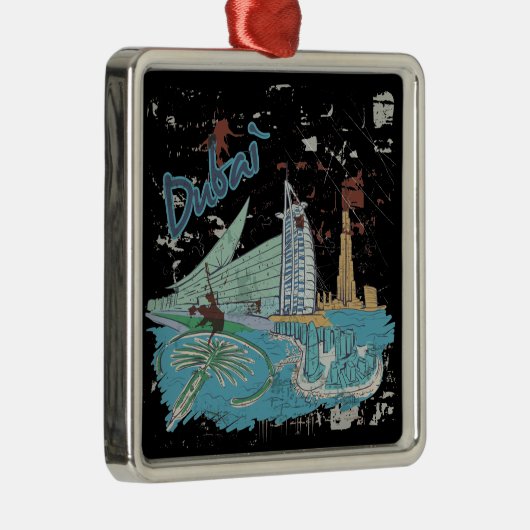 Dubai Metalen Ornament (Rechts)