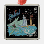 Dubai Metalen Ornament (Voorkant)