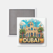 🧲 Dubai Midden-Oosten Reisavontuur 🌍 Magneet (Voorkant / Achterkant)