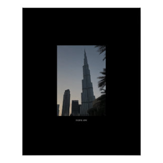 Dubai Minimalist Print Perfect Poster