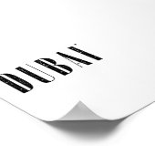 Dubai - minimalistic typography poster (Hoek)