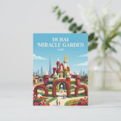 Dubai Miracle Garden VAE Briefkaart (Staand voorkant)