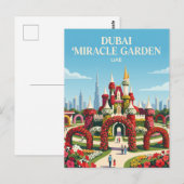 Dubai Miracle Garden VAE Briefkaart (Voorkant / Achterkant)