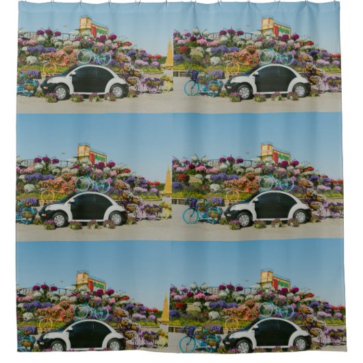 Dubai Mirakel Garden-auto Douchegordijn (Voorkant)