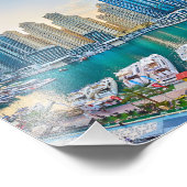 Dubai modern skyscrapers Corniche Foto Afdruk (Hoek)