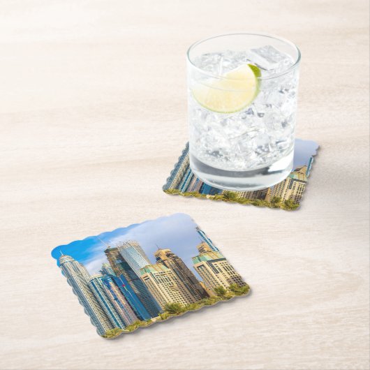 Dubai modern skyscrapers Corniche Kartonnen Onderzetters (Insitu)