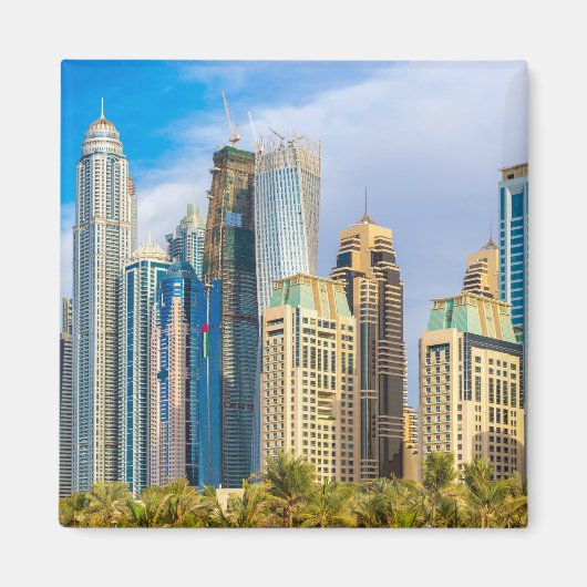 Dubai modern skyscrapers Corniche Magneet (Voorkant)