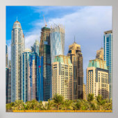 Dubai modern skyscrapers Corniche Poster (Voorkant)