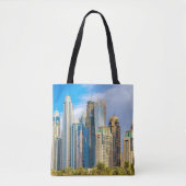 Dubai modern skyscrapers Corniche Tote Bag (Voorkant)
