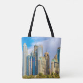 Dubai modern skyscrapers Corniche Tote Bag (Achterkant)