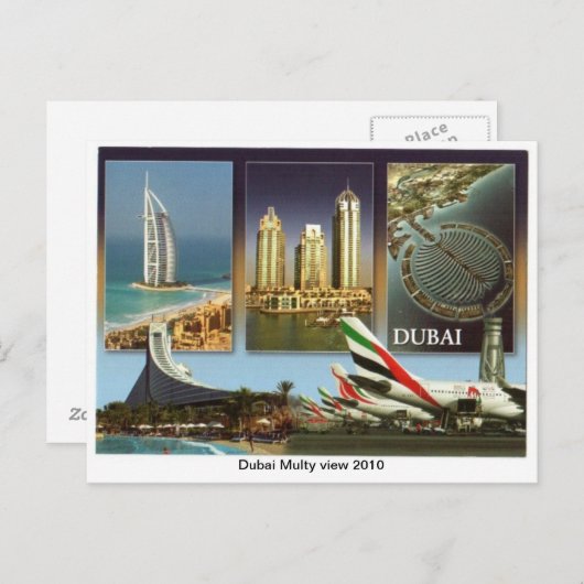 Dubai Multy Uitzicht 2010 Briefkaart (Voorkant / Achterkant)