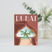 Dubai Palace Reisposter Briefkaart (Staand voorkant)