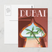 Dubai Palace Reisposter Briefkaart (Voorkant / Achterkant)