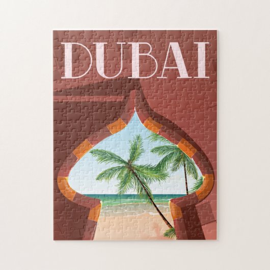 Dubai Palace Reisposter Legpuzzel (Verticaal)