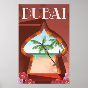Dubai Palace Reisposter Poster