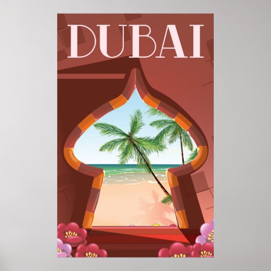 Dubai Palace Reisposter Poster (Voorkant)