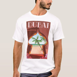 Dubai Palace Travel poster T-shirt