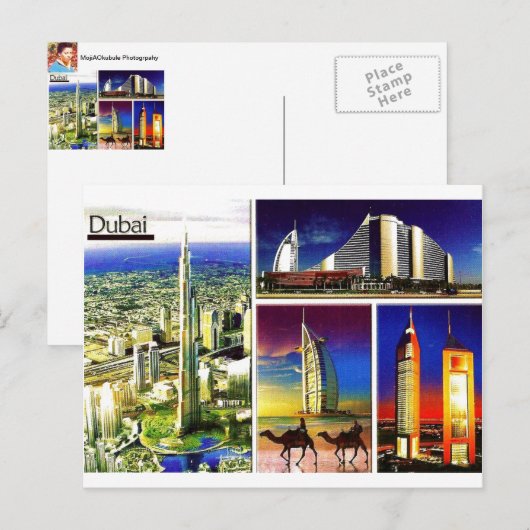 DUBAI Postcard@MojiAOkubule Briefkaart (Voorkant / Achterkant)