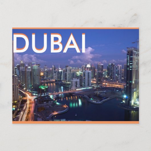 DUBAI    POSTCARDBY MOJI GBADAMOSI BRIEFKAART (Voorkant)