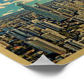 Dubai Poster Vintage Travel Art (Hoek)