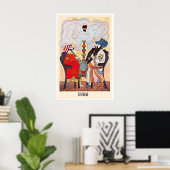 Dubai Reisposter VAE Kunst Verenigde Arabische Emi Poster (Thuiskantoor)