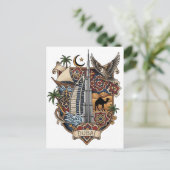 Dubai Reizen Briefkaart (Staand voorkant)
