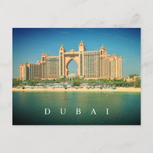 Dubai resort op Palm Jumeirah uitzicht briefkaart
