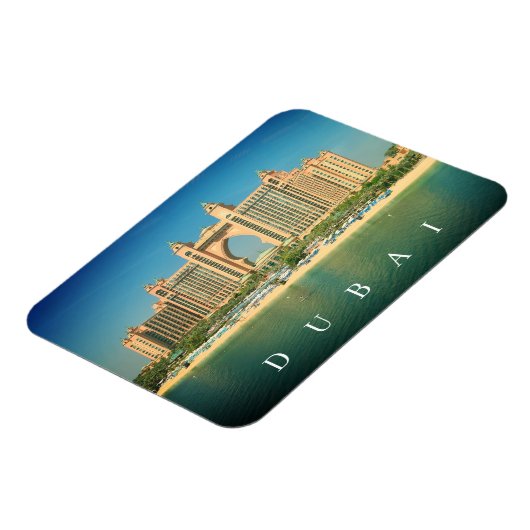 Dubai resort op Palm Jumeirah uitzicht koelkastmag Magneet (Linkerzijde)