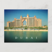 Dubai resort op Palm Jumeirah zicht op ansichtkaar Briefkaart (Voorkant)