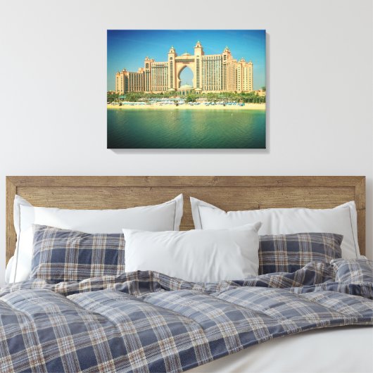 Dubai resort uitzicht canvas print (Insitu (Slaapkamer))