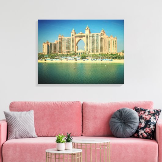 Dubai resort uitzicht canvas print (Insitu (Woonkamer))