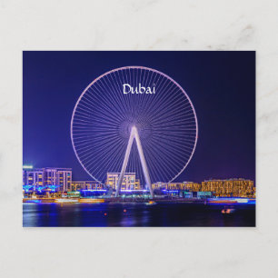 Dubai, reuzenrad-Briefkaart Briefkaart
