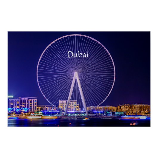 Dubai, reuzenrad perfect poster (Voorkant)