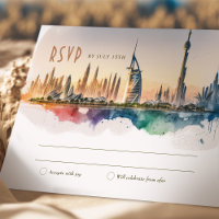 Dubai RSVP Wedding Insert Destination UAE
