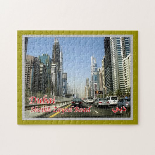 Dubai - Sheik Zayed Road - Legpuzzel (Horizontaal)