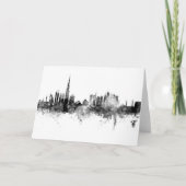 Dubai Skyline Black White Kaart (Voorkant)