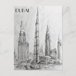 Dubai Skyline Briefkaart