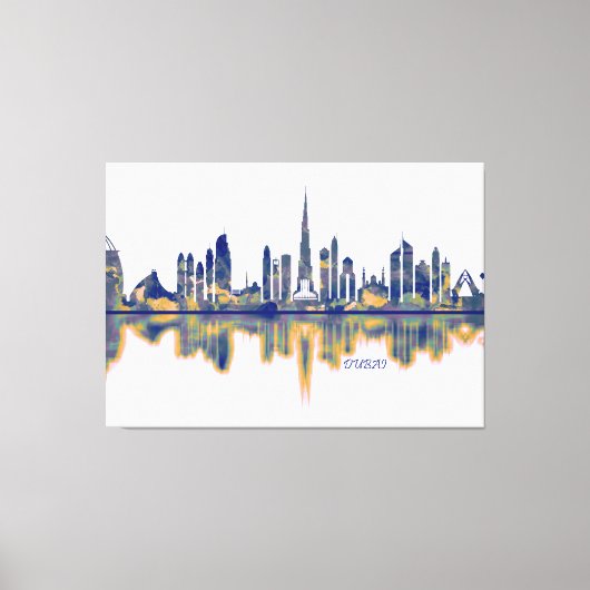Dubai Skyline Canvas Afdruk (Voorkant)